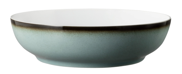 Seltmann Foodbowl 25 cm, Form: Coup Fine Dining, Dekor: 57123 türkis, hohe Kantenschlagfestigkeit, Made in Germany