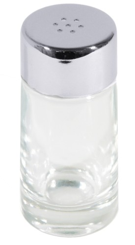 Ersatzstreuer Pfeffer mit Kappe zu Menage 2-teilig Salz  Pfeffer, aus Edelstahl 18/10, hochglänzend, mit schweren, glatten