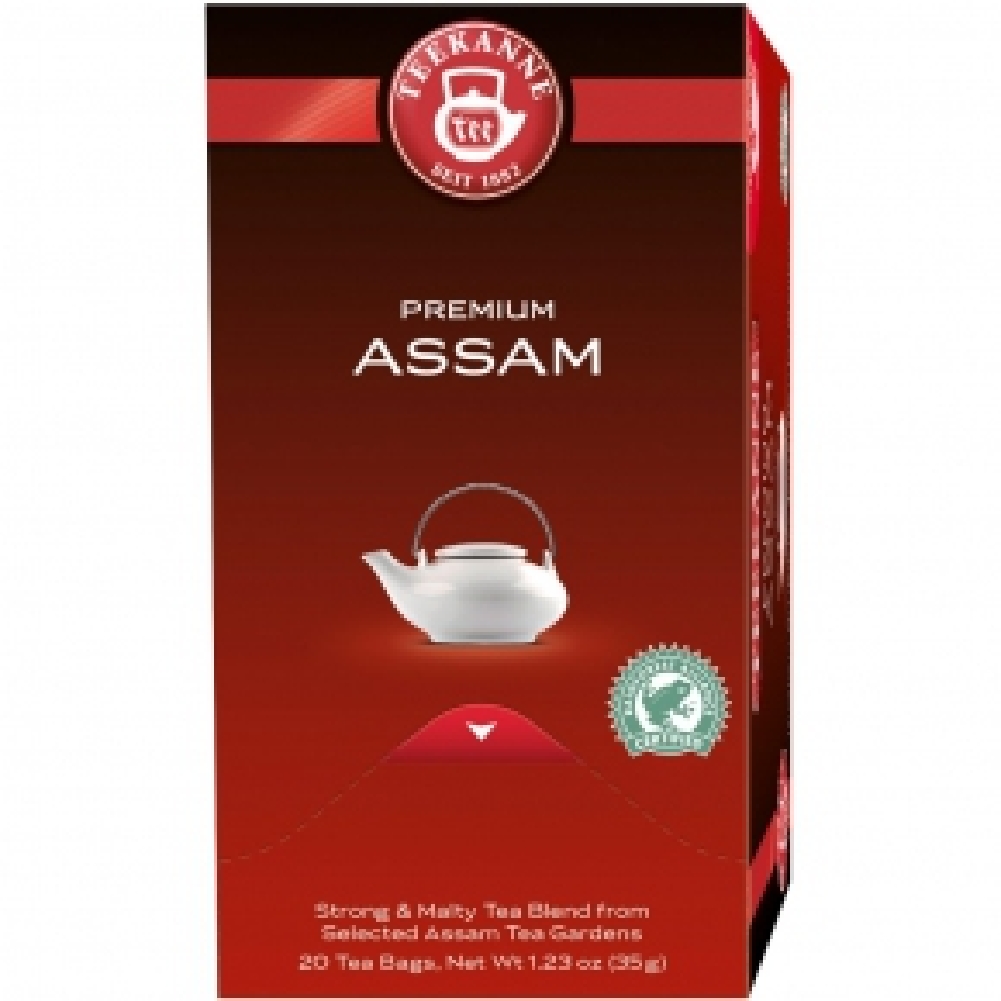 Teekanne Premium ASSAM, Inhalt: 20 Beutel à 1,75 Gramm, Kräftiger, aromatischer Schwarztee.