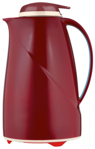 Helios Isolierkanne Wave Push 1,5 l rot