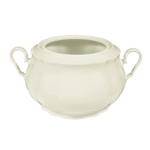 Seltmann Unterteil zur Terrine 12 Personen, Form: Marieluise, Glasur: elfenbein, Dekor: 00003