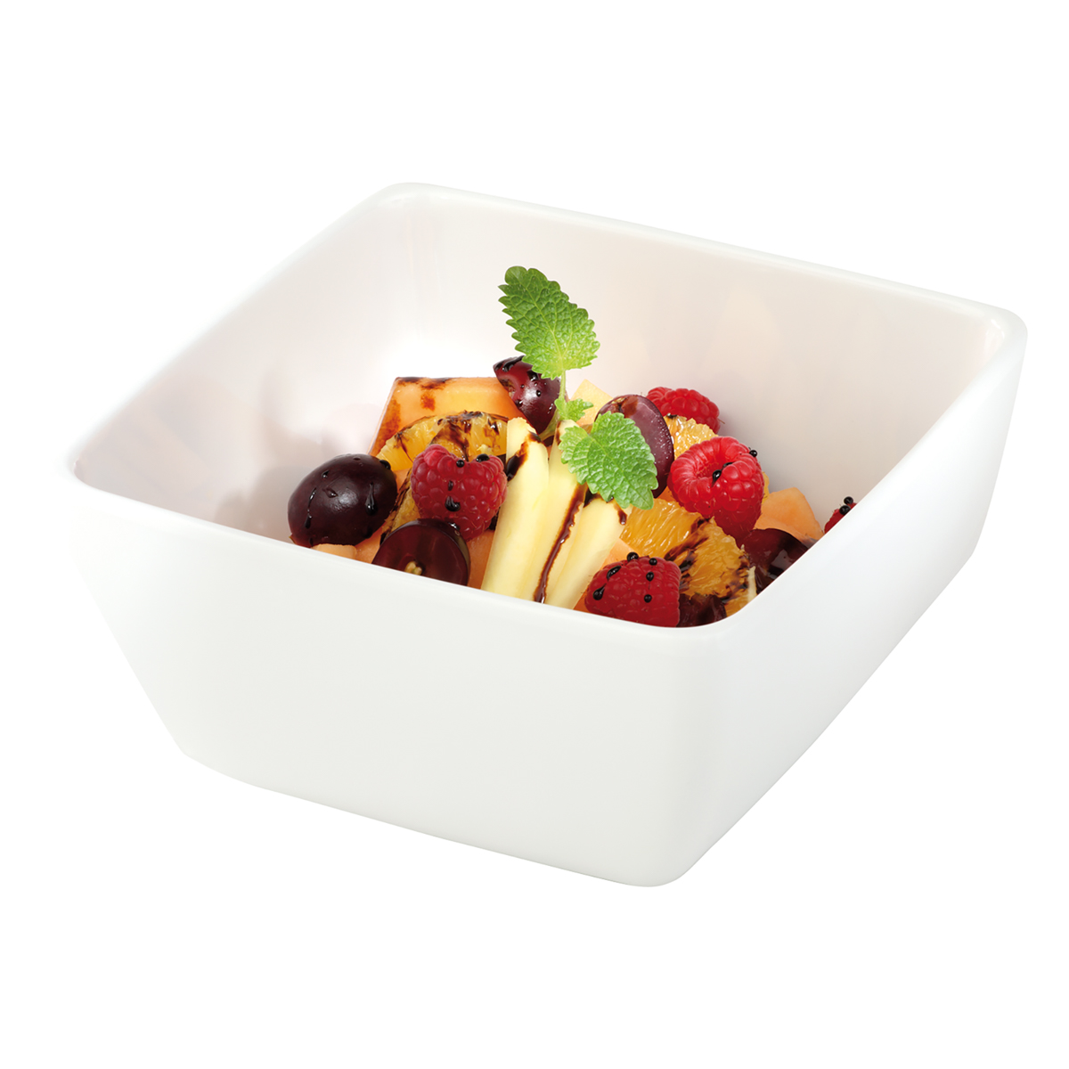 Schale -FRIENDLY BOWL-, 9 x 9 cm, H: 4 cm, PET, weiß, 0,14 Liter