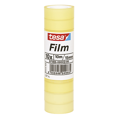 tesa® Klebefilm standard 15 mm x 10 m (B x L) einseitig klebend ohne Lösungsmittel Polypropylen transparent, 10 St./Pack.