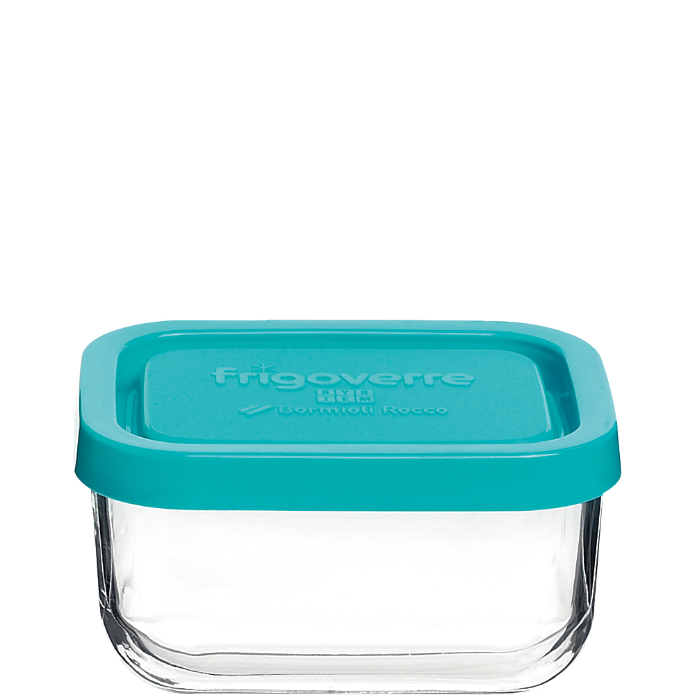 Bormioli Rocco Frigoverre Classic Box rechteckig 22cl, 100x70mm, blauer PP-Deckel, blau, Polypropylen (PP)