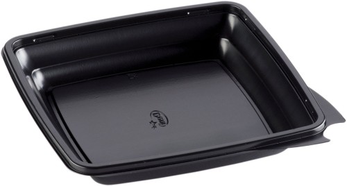 Duni Menübox, quadratisch 197 x 197 x 33 mm Schwarz ungeteilt, 450 Stk/Krt (1 x 450 Stk)