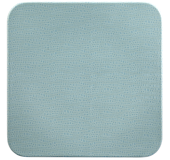 Seltmann Coupteller flach eckig 29x29 cm M5383, eckig, Form: Coup Fine Dining, Dekor: 57271 türkis, hohe Kantenschlagfestigkeit, Made in