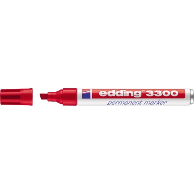 edding Permanentmarker 3300 1-5mm rot Keilspitze nachfüllbar
