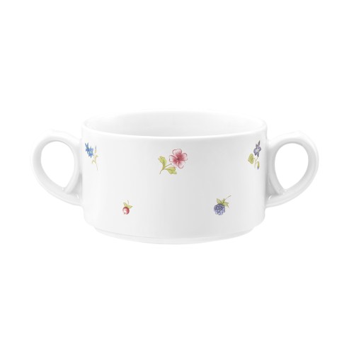 Seltmann Obere zur Suppentasse 0,30 l, rund, Form: Community, Dekor: 57391 Streublume, hohe Kantenschlagfestigkeit, Made in Germany