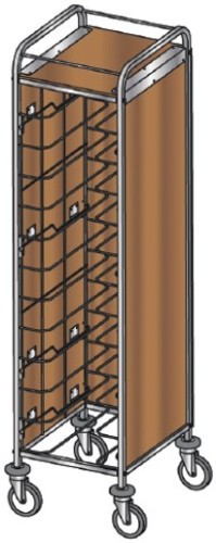 ETERNASOLID® Tablettwagen 12 Universal, 3 Seiten Paneele MDF