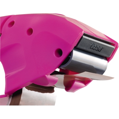 tesa® Packbandabroller pack´n´go® ABS Kunststoff pink