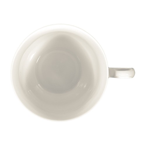 Seltmann Kaffeeobertasse 0,21 l, rund mit Relief, Form: Rubin, weiss cream, hohe Kantenschlagfestigkeit, Made in Germany