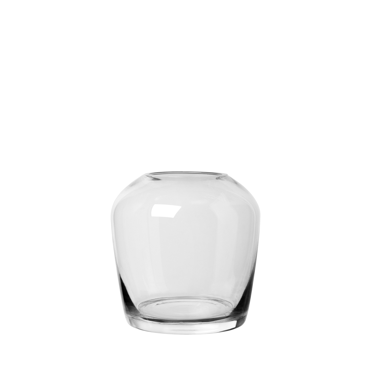 Vase -LETA- Clear Size S, Ø 11 cm. Material: Glas farbig. Von Blomus.