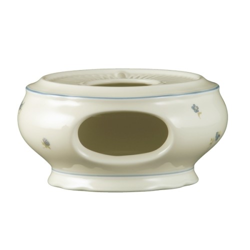 Seltmann Stövchen, Form: Marieluise, Glasur: elfenbein, Dekor: 30308 Streublume