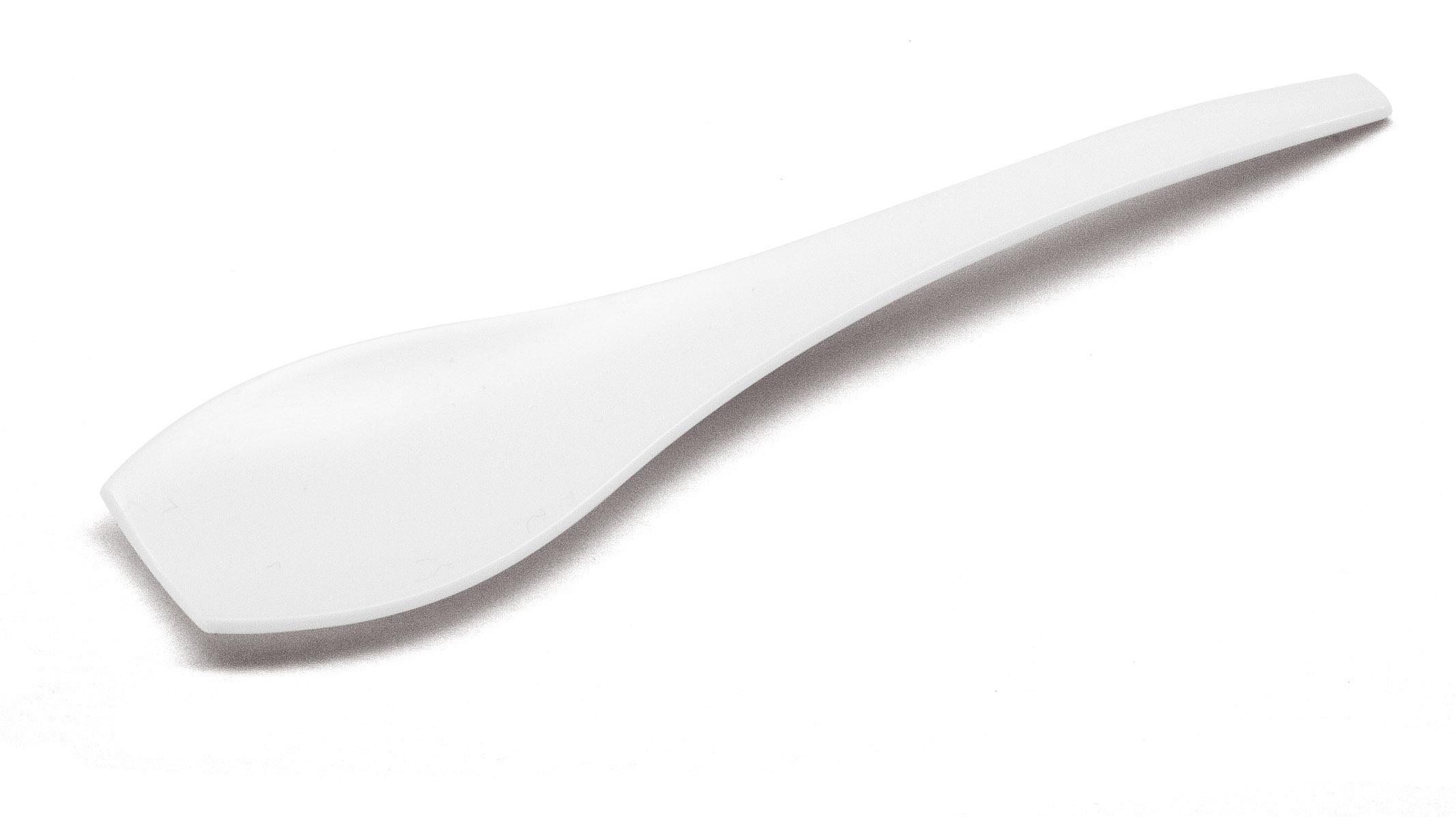 ARAVEN Mini-Probierlöffel aus dem WAVE Catering-Sortiment, weiß und aus Polystyrol