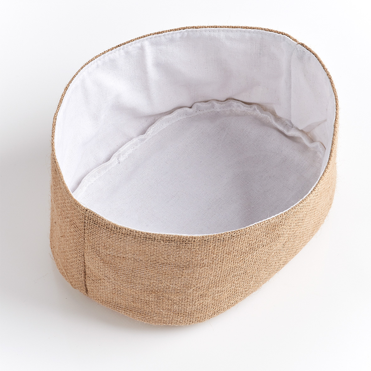 Aufbewahrungskorb, Jute; Baumwolle, 26x18x11 cm. Farbe: natur. Natur ist Trumpf! Diesen Korb aus einem hochwertigen Baumwoll-Jute-Mix können Sie in