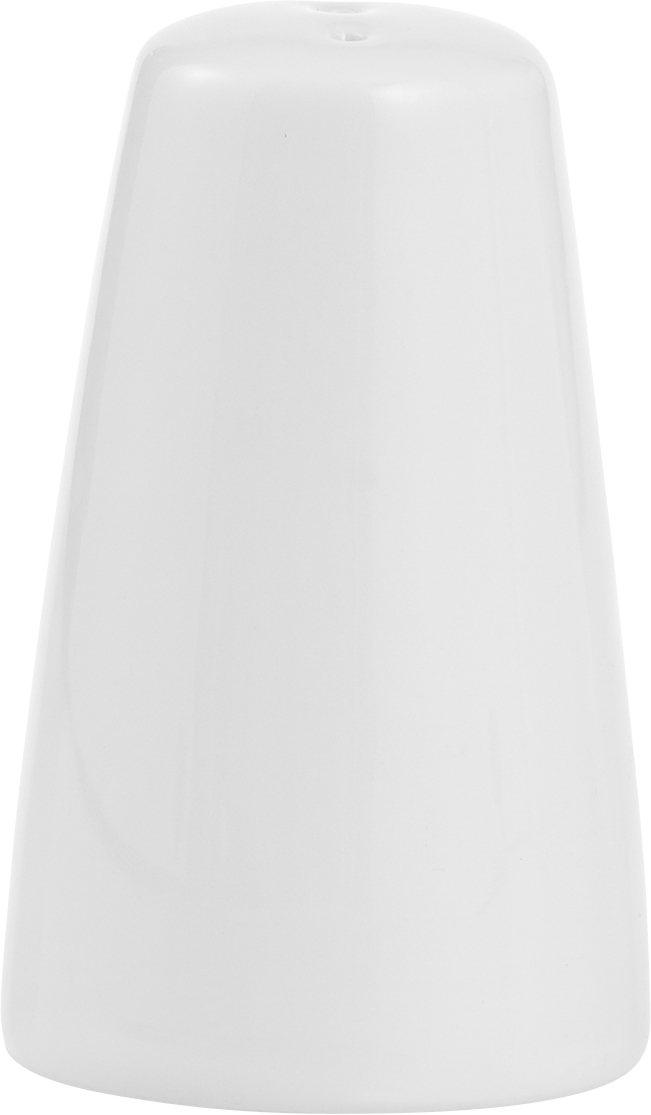 Pfefferstreuer SOLEA, Höhe 7,6 cm, von caterado. Aus weißem Porzellan.