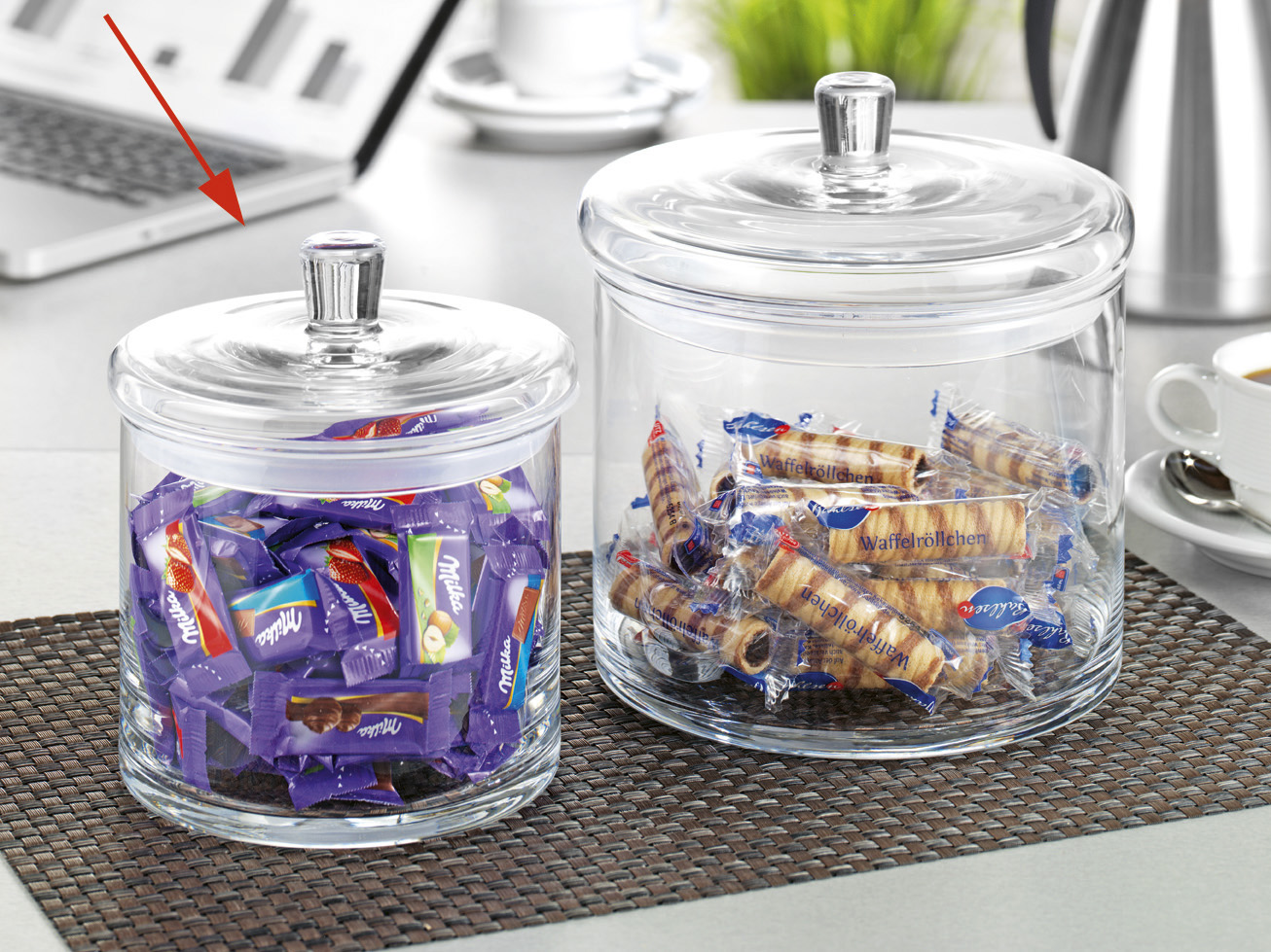 Leonardo Glasdose TOP, Höhe: 170 mm, Durchmesser: 140 mm, klein