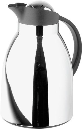 Helios Isolierkanne Shiny 1,0 l verchromt/schwarz