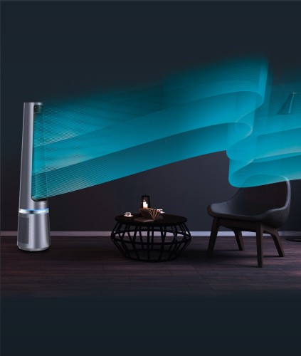 Rowenta Eclipse 2-in-1 rotorloser Luftreinigungsventilator, Luftreiniger, Turmventilator, Feinpartikel, leistungsstark,