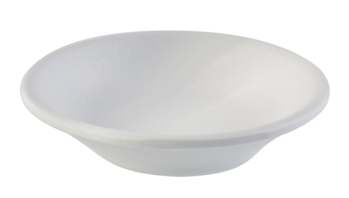 Schale -ZEN- Ø 8 cm, H: 1,5 cm Melamin, weiß, Steinoptik 0,03 Liter spülmaschinengeeignet stapelbar nicht mikrowellengeeignet