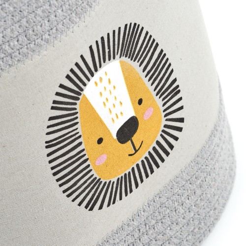 Aufbewahrungskorb "Löwe", Baumwolle/Polyester. Ø: 300 mm. Höhe: 300 mm.