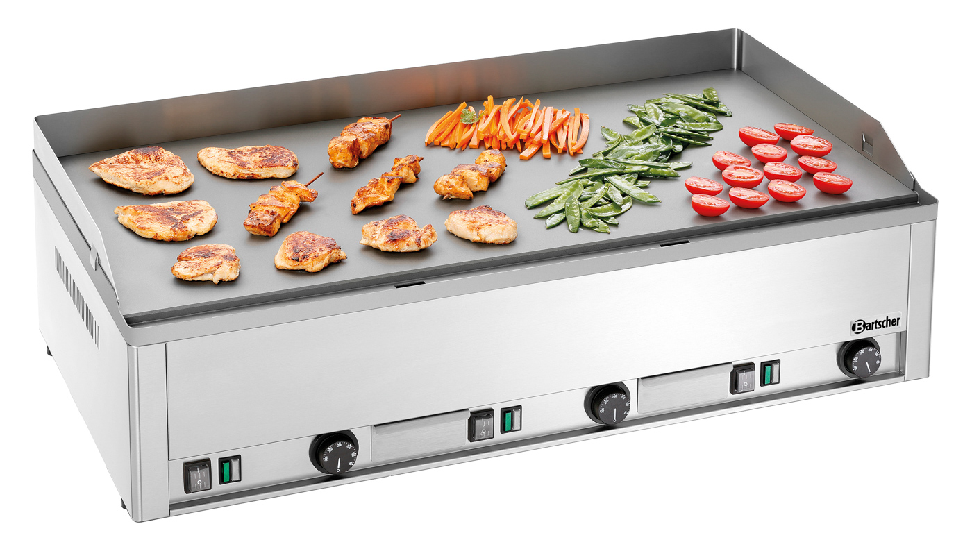Bartscher Griddleplatte GDP 980E-G | BreiteBratfläche: 980 mm | Maße: 99 x 58 x 31,0 cm.Gewicht: 68,6 kg