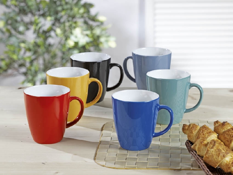 Henkelbecher Inhalt: 0,35 lt., Höhe: 9,6 cm, COFFEE SHOP, CLASSIC COLOUR, blau, Eschenbach