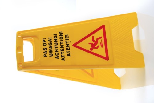 HENDI Schild Rutschgefahr - 300x(H)615 mm