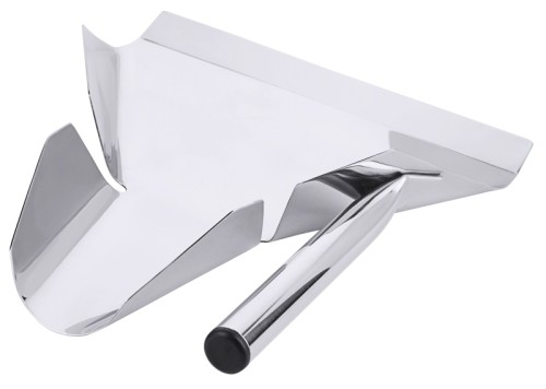 Pommes frites-/ Abfüll-Schaufel aus Edelstahl 18/10, hochglänzend, auch zum Abfüllen von Gebäck und Konfekt in Tüten, schwere Qualität