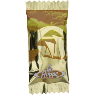 Karamellgebäck von Hoppe, 200 Stück im Karton. Jeder Keks einzeln hygienisch verpackt. Je 6 Gramm, gesamt ca. 1,2 kg.