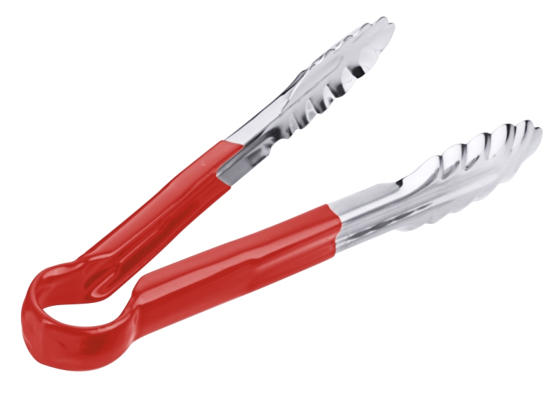 Küchenzange 24 cm HACCP aus Edelstahl in der Farbe rot Länge: 24 cm