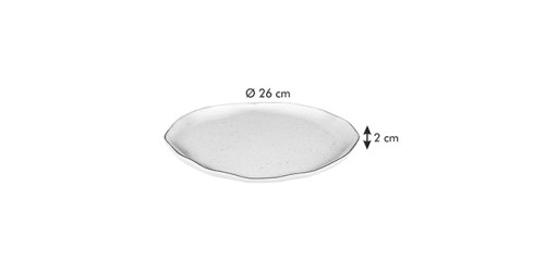 Speiseteller CHARMANT ø 26 cm, weiß