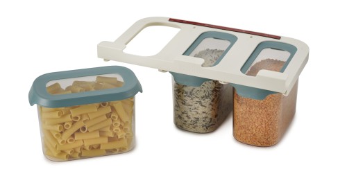 Joseph Joseph CupboardStore 3 x 1,3 Liter Lebensmittelaufbewahrungsset - Dark Opal