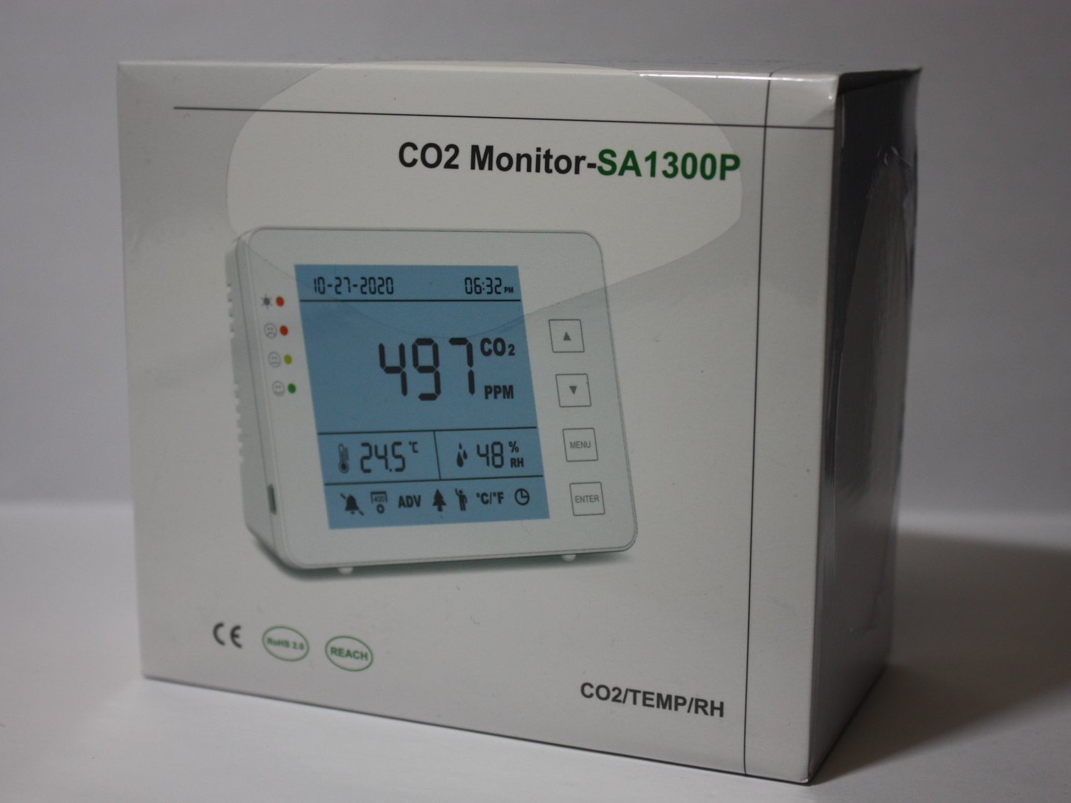 Luftgütesensor Aircontrol  SA 1300 P - multifunktionaler Luftqualitätsdetektor Ideal als Erinnerung zum Lüften!