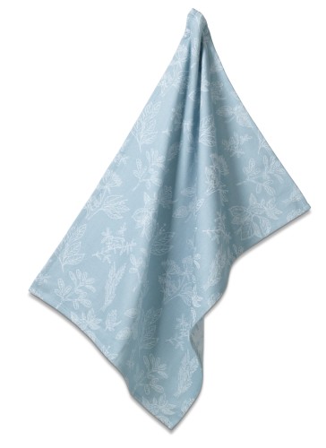 Kela Geschirrtuch Svea aus 100% Baumwolle, frostblau, ca. 700mm x 500mm (L x B)