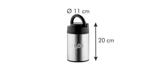 Essenbehälter CONSTANT 1.0 l, Edelstahl