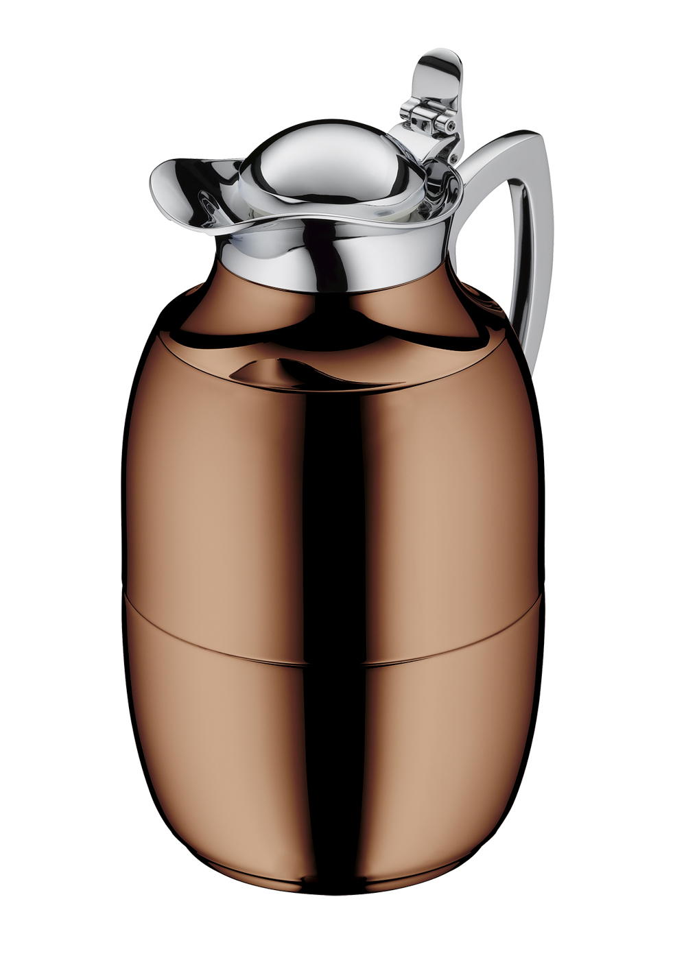 Isolierkanne Juwel 1,0 l; beste Isolierleistung hält 12 h heiß und 24 h kalt; isoliert mit hygienischem Hartglaseinsatz