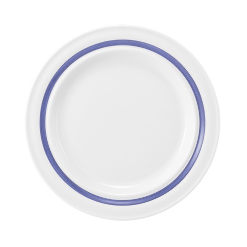 Seltmann Teller flach 23 cm Fahne, rund, Form: Community, Dekor: 57395 Pinselband 3, hohe Kantenschlagfestigkeit, Made in Germany