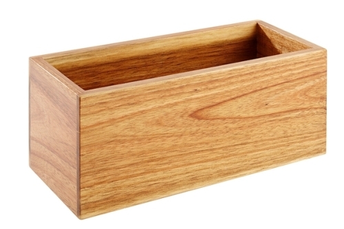 Table Caddy 23 x 10 cm, H: 10 cm Akazienholz innen: 21,5 x 8 cm nicht spülmaschinengeeignet Farbe: Braun