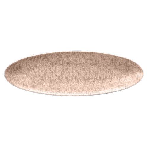 Seltmann Coupplatte 35x11 cm M5379, oval, Form: Coup Fine Dining, Dekor: 57270 altrosa, hohe Kantenschlagfestigkeit, Made in Germany