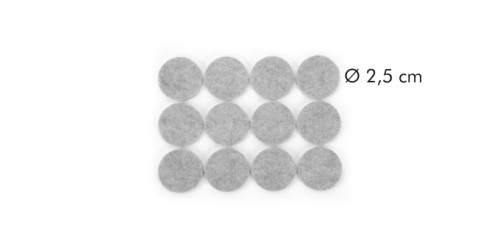 Selbstklebende Filzgleiter PRESTO ø 25 mm, 24 St.