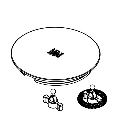 FOODIE Schaumrädchen/Rädchen und Deckel für Milchschäumer, Z00607- steel, Maße: 1200 x 800 x 1200 mm