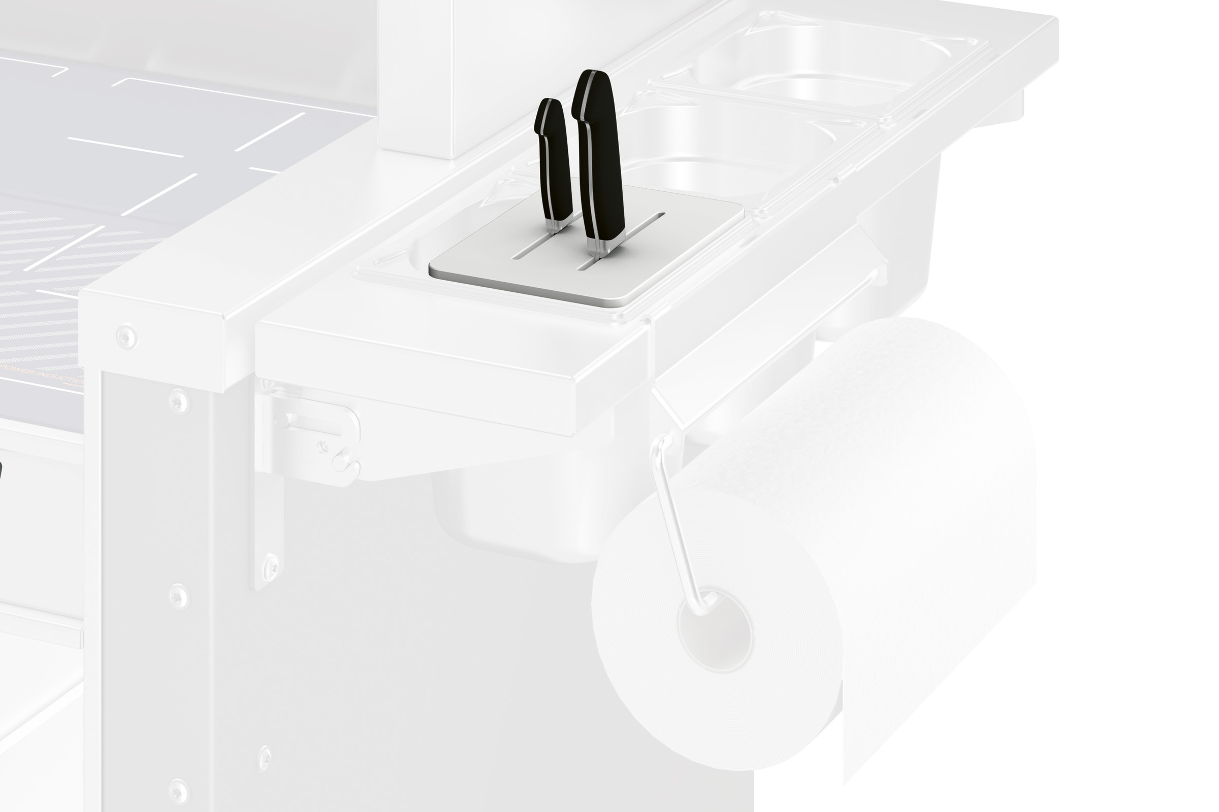 BLANCO Messerhalter aus Kunststoff, passend zu GN 1/6, spülmaschinenfest