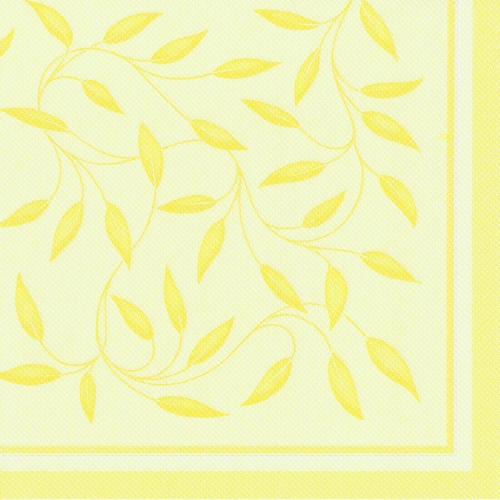 20 Servietten "ROYAL Collection" 1/4-Falz 40 cm x 40 cm gelb "New Mediterran" von PAPSTAR