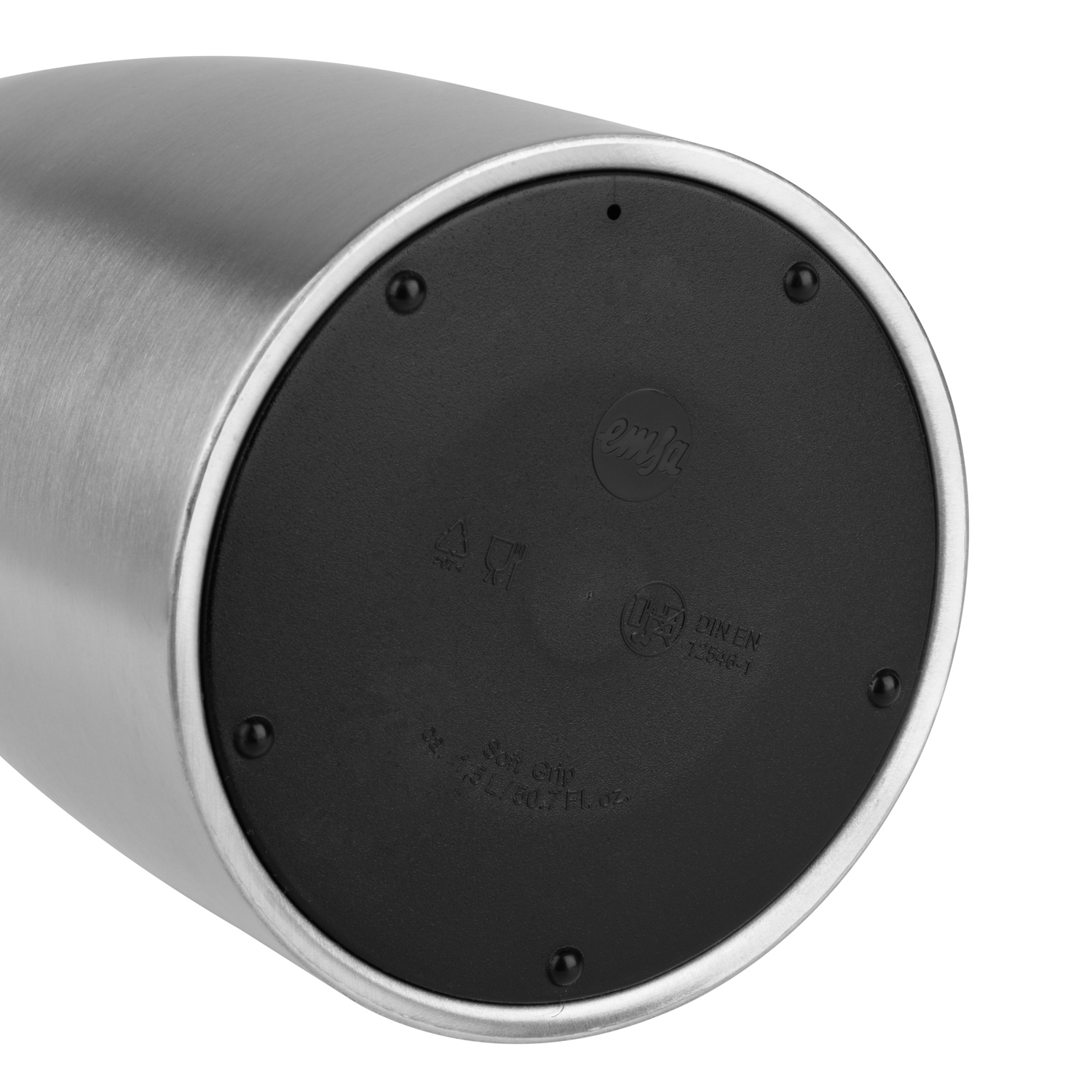 Emsa Soft Grip Isolierkanne Quick Tip, 1,0 L Edelstahl/Brombeer