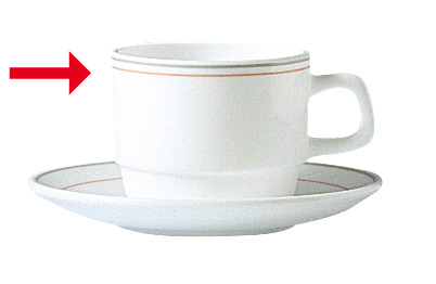 Kaffeeobertasse Inhalt: 19 cl, aus Hartglas Form Restaurant Valerie ARCOPAL