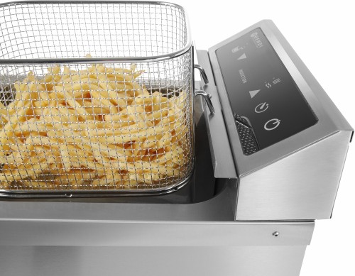 HENDI Induktionsfriteuse Kitchen Line - Inhalt: 8 Liter - 230 V - 3500 W - 290x485x(H)406 mm