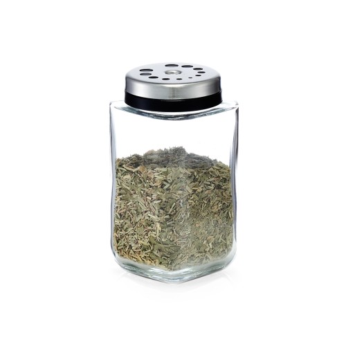 Gewürzstreuer, Glas; Edelstahl, 5,6x5,6x10,5 cm. Farbe: transparent. Fassungsvermögen: 190 ml. Mit unserem praktischen Gewürzstreuer sind Ihre