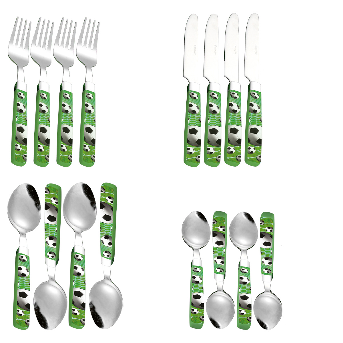 16-teiliges Besteck MIRA aus Edelstahl 18/0 trowalisiert. Messer aus Klingenstahl.