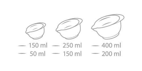 Schalen aus Kunststoff DELÍCIA, Set 3 St., rot Kunststoff Spülmaschinenfest